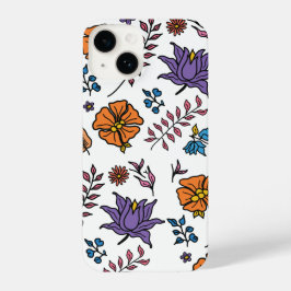 Floral Pattern Phone Case iPhone 14 Hoesje