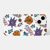 Floral Pattern Phone Case iPhone Hoesje (Achterkant horizontaal)