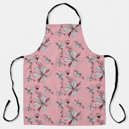 FLORAL PATTERN PINK ACHTERGROND SCHORT