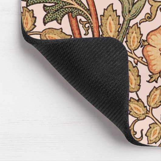 Floral Pattern Pink Designer Fabric Muismat (Hoek)