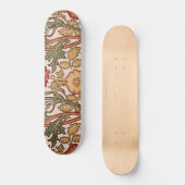 Floral Pattern Pink Designer Fabric Skateboard (Voorkant)