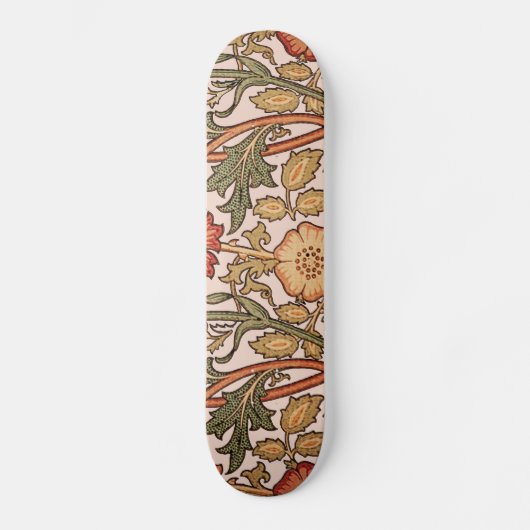 Floral Pattern Pink Designer Fabric Skateboard (Voorkant)