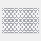 Floral Pattern Pink Green and Grey Inpakpapier Vel (Voorkant 3)