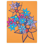 Floral Pattern Pop Art #2 Klembord (Achterkant)