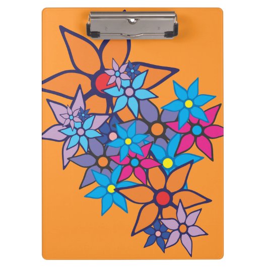 Floral Pattern Pop Art #2 Klembord (Voorkant)