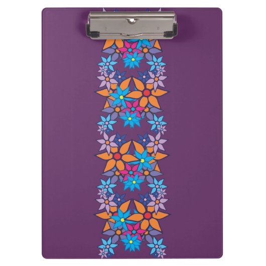 Floral Pattern Pop Art. 7 Klembord (Voorkant)