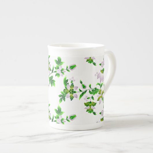 Floral Pattern Porselein Kop (Voorkant rechts)