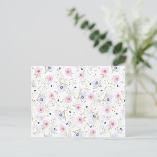 Floral Pattern Post Kaart (Staand voorkant)