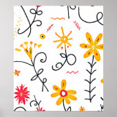 Floral Pattern Poster (Voorkant)