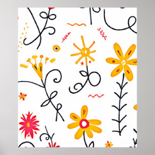 Floral Pattern Poster