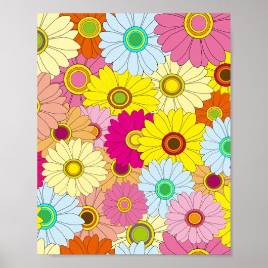 floral pattern poster (Voorkant)