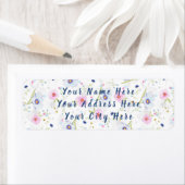 Floral Pattern Return Address Label (Insitu)
