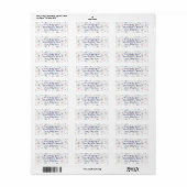 Floral Pattern Return Address Label (Full Sheet)