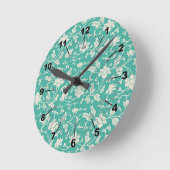  Floral Pattern Ronde Klok (Hoek)