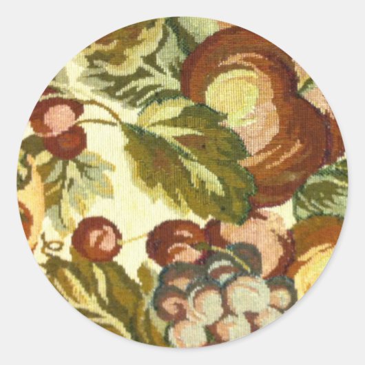 Floral Pattern Ronde Sticker (Voorkant)
