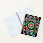 Floral Pattern Royalty Spiral Notitieboek (Binnen)