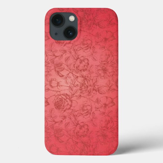  Floral Pattern roze Case-Mate iPhone Case (Achterkant)