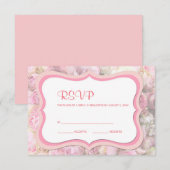 Floral Pattern RSVP Kaartje (Voorkant / Achterkant)