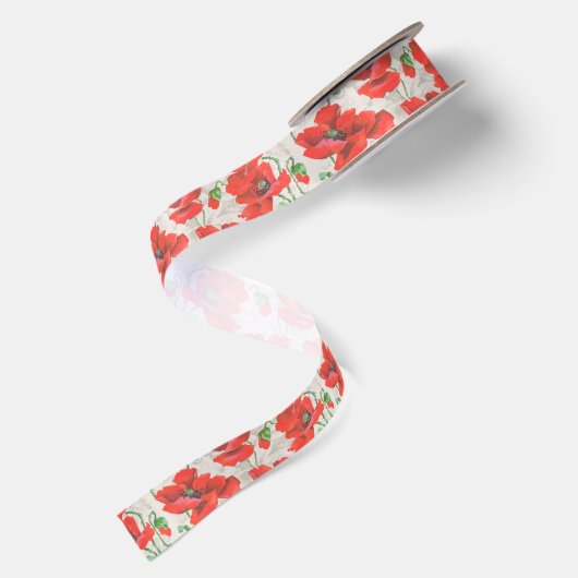 Floral Pattern Satijnen Lint (Achterkant)