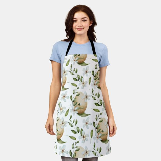 Floral Pattern Schort (Gedragen)