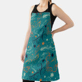 Floral Pattern Schort – Zomer Keuken Stijl (Insitu)