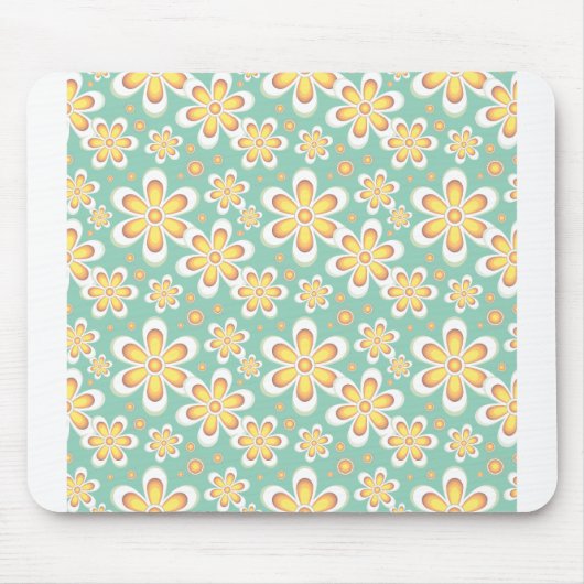 Floral Pattern Seamless Flowers Muismat (Voorkant)