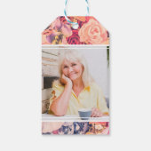 Floral Pattern Seed Packet Memorial Cadeaulabel (Achterkant)