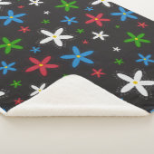 Floral Pattern Sherpa Deken (3/4)