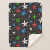 Floral Pattern Sherpa Deken (Voorkant)