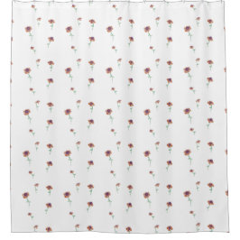 Floral Pattern Shower Curtain Douchegordijn