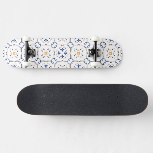 Floral Pattern Skateboard (Horizontaal)