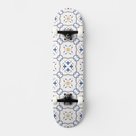 Floral Pattern Skateboard (Voorkant)