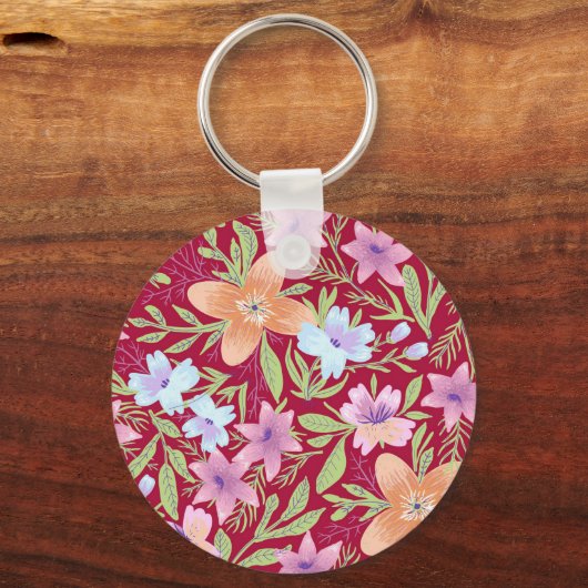 Floral Pattern Sleutelhanger (Voorkant)