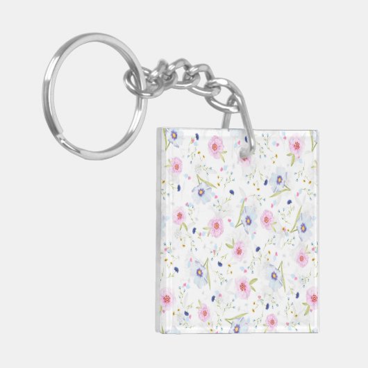 Floral Pattern Sleutelhanger (Voorkant Links)