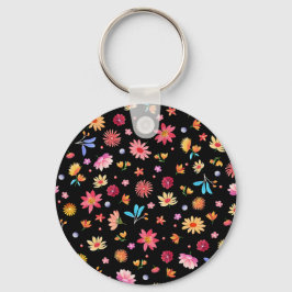 Floral Pattern Sleutelhanger