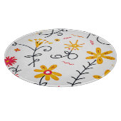 Floral Pattern Snijplank (Hoek)