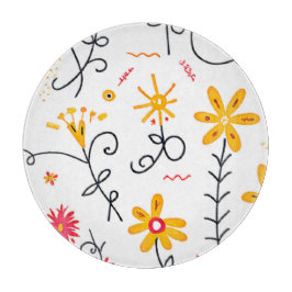 Floral Pattern Snijplank