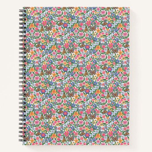 Floral Pattern Spiral Notitieboek (Voorkant)