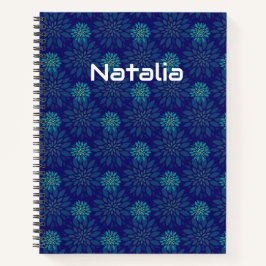 Floral Pattern Spiral Notitieboek