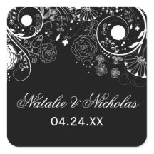 Floral Pattern - Square Sticker