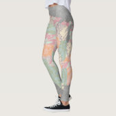Floral Pattern States Map Leggings (Links)