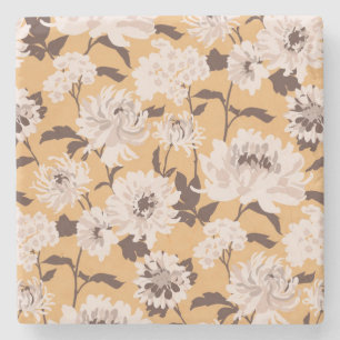 Floral Pattern Stenen Onderzetter