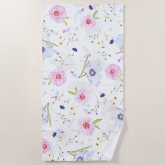 Floral Pattern Strandlaken (Voorkant)