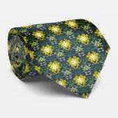 Floral Pattern Stropdas (Opgerold)