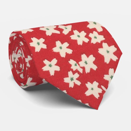 Floral Pattern Stropdas (Opgerold)