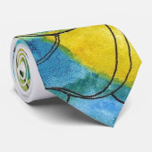 Floral Pattern Stropdas (Opgerold)