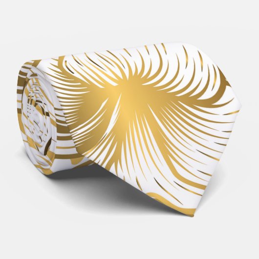 Floral Pattern Stropdas (Opgerold)