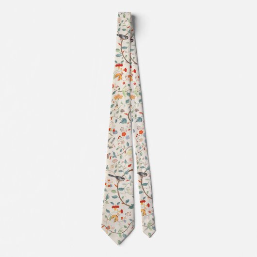  Floral Pattern Stropdas (Voorkant)