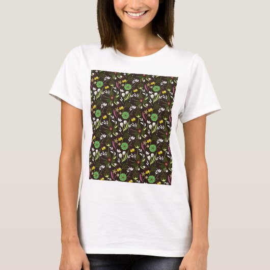 Floral Pattern T-shirt (Voorkant)