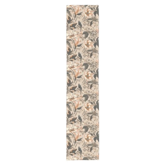 Floral Pattern Table Runner Korte Tafelloper (Voorkant)